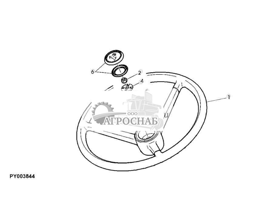 РУЛЕВОЕ КОЛЕСО  КРЕПЕЖНЫЕ ДЕТАЛИ 